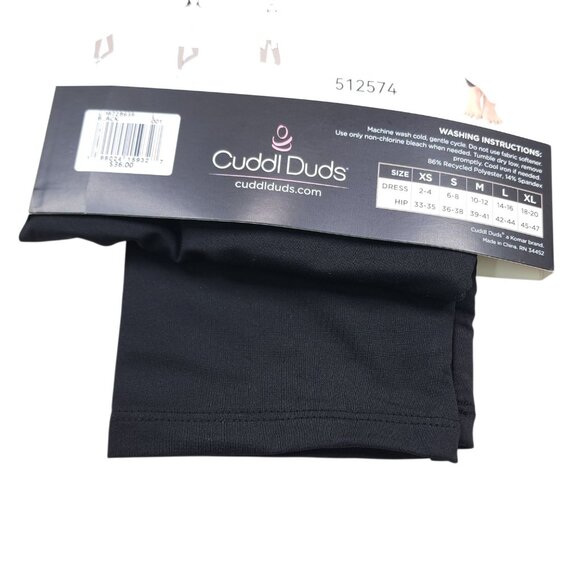 Cuddl Duds Womens High Waist Leggings L Microfiber Stretch Warm Layers Black - Picture 7 of 9